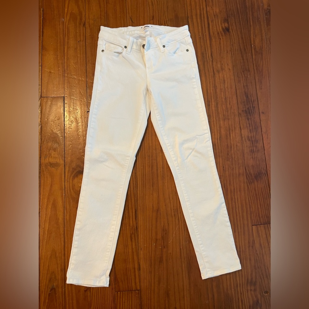 Paige denim Kylie crop size 26 white